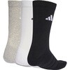 D5273 アディダス クッション スポーツウェア クルーソックス 3足パック adidas アディダス 04129418