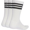 UW730 アディダス スリーストライプス クッション スポーツウェア クルーソックス3足パック adidas アディダス 04129567