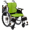NEXT-51B 車いす ネクストコアアジャスト(自走 自走用 車椅子 24-4478-0003 ライトグリーン 松永製作所 NEXT-51B(モジュール) 松永製作所 04142167