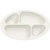 NLPS1 木目すくいやすい仕切りプレート 介護用食器 25-6679-01 スケーター NLPS1(クリーム) スケーター 04142350