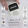RAD-P127N-W AM/FMポケットラジオ ワイドFM DSP搭載 オーム電機 04145737