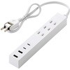 T-U08-3A2C205WH USBタップ USB-C×2 USB-A×2 AC×3 27W エレコム 04281467