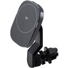 W-QC13BK Qi2規格対応ワイヤレス充電器 車載ホルダー マグネット吸着 15W エアコンクリップ エレコム 04281476