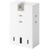 T-U07-3AC2WH USBタップ USB-C×2 USB-A×1 AC×3 20W 直挿し 180度スイング エレコム 04281571