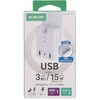 T-U07-3A2CWH USBタップ USB-C×1 USB-A×1 AC×1 エレコム 04282097