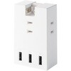 T-U07-3A3WH USBタップ USB-A×3 AC×3 15W 直挿し 180度スイング エレコム 04282228