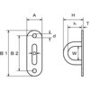 PD-4W ステンレス パッドアイ 水本機械製作所 04283908