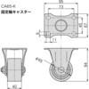 CA65-K 固定輪キャスター レコフレーム(ユキ技研) 04348439