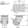 CA65-F 自由輪キャスター レコフレーム(ユキ技研) 04348448