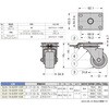SUG-16-635F-XSE 重量用キャスター60シリーズ LAMP(スガツネ工業) 04349331