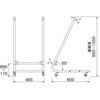 - キャスター付きスタンド Lスタンドスリム用 シンエイ[店舗什器・備品] 04440288