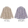 822384-01 822384 斜め釦ホールピンタックブラウス 愛情介護 04445310