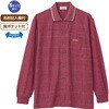 822494-01 822494 綿混斜め釦ホール前開きポロシャツ ケアファッション 04595076