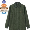822495-14 822495 フリース斜め釦ホール前開きポロシャツ ケアファッション 04595067