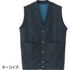 822510-11 822510 裏起毛スナップ釦前開きベスト ケアファッション 04595022