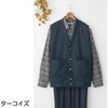 822510-11 822510 裏起毛スナップ釦前開きベスト ケアファッション 04595022