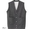 822510-01 822510 裏起毛スナップ釦前開きベスト ケアファッション 04596090