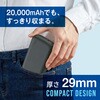 GH-SSBTPA200-SV 準固体 モバイル充電器 PD20W対応 20000mAh グリーンハウス 04680808