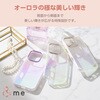 iPhone16 Pro ケース ハイブリッド 衝撃吸収 カメラレンズ保護設計 ストラップホール付 オーロラ &me エレコム