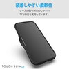 PM-A24ATSLFCGBK iPhone 16 ケース ハイブリッド 衝撃吸収 軽量 薄型 ストラップホール付 背面ガラスクリア TOUGH SLIM LITE エレコム 04818856
