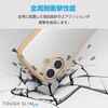 iPhone16 ケース ハイブリッド 衝撃吸収 軽量 カメラレンズ保護設計 背面マットクリア TOUGH SLIM LITE エレコム