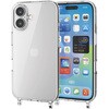 PM-A24AHVCKSHCR iPhone 16 ケース ハイブリッド 衝撃吸収 カメラレンズ保護設計 ショルダーストラップホール付 硬度5H エレコム 04818917