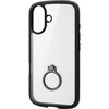 PM-A24ATSLFCRBK iPhone 16 ケース ハイブリッド 衝撃吸収 軽量 薄型 カメラレンズ保護設計 リング付 TOUGH SLIM LITE エレコム 04818951