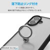 PM-A24ATSLFCRBK iPhone 16 ケース ハイブリッド 衝撃吸収 軽量 薄型 カメラレンズ保護設計 リング付 TOUGH SLIM LITE エレコム 04818951