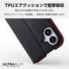 PM-A24APLFUBK iPhone 16 ケース レザー 手帳型 マグネット フラップ 衝撃吸収 超軽量 薄型 スタンド機能付 UltraSlim エレコム 04819459