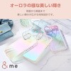 iPhone16 ケース ハイブリッド 衝撃吸収 カメラレンズ保護設計 ストラップホール付 オーロラ &me エレコム