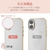 PM-A24AUCTMLGB iPhone 16 ケース ソフト カバー 衝撃吸収 カメラレンズ保護設計 ストラップホール付 メタリックライン &me エレコム 04819748