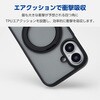 PM-A24AMAGSTGY iPhone 16 ケース ハイブリッド 衝撃吸収 カメラレンズ保護設計 磁力吸着ワイヤレス充電対応 スタンド機能付 エレコム 04820141
