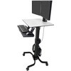 エルゴトロン WorkFit-C 中型ディスプレイ・デュアル 昇降式ワークステーション ブラック 24インチ(14.7kg)まで VESA規格対応 ERGOTRON(エルゴトロン)