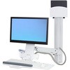 エルゴトロン StyleView 昇降式コンボシステム 小型CPUホルダー ホワイト 24インチ(13.2kg)まで VESA規格対応 ERGOTRON(エルゴトロン)