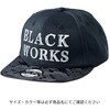 #ブラック/シルバー(709612) GM9895 フラットブリムキャップ(BLACK WORKS) がまかつ Gamakatsu 04853726