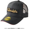#ブラック/レッド(786293) GM9104 ハーフメッシュキャップ (ボックスロゴ) がまかつ Gamakatsu 04854767
