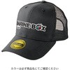 #ブラック/レッド(786293) GM9104 ハーフメッシュキャップ (ボックスロゴ) がまかつ Gamakatsu 04854767
