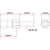 ZR46-8010 フラッシャー 延長ボルト 2個入 ZETA RACING(ジータレーシング) 04884079