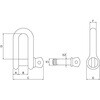 SCRL-25T ピン脱落防止長シャックル オーエッチ工業 04897056
