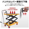 wk046 油圧式リフトテーブル 滑り止めマット付き 万方商事 04942739