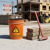 05GLTDD-CAU CAUTION 5gal バケット フタ付き TDD BUCKET 05049629