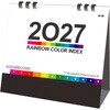 KC10034_2027 2027年 卓上カレンダー RAINBOW COLOR INDEX キングコーポレーション 05070787