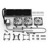 SHA-S60ARGBBK 水冷CPUクーラー 120mmファンx3 [LGA1700/1851・AM4/AM5] S60 ARGB ブラック SHA-S60 ARGB BK SHARKOON 05134837