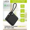 L-MC-2 コンパクトモバ充 PD対応 Type-Cケーブル付 LAZOS  L-MC-2 [USB Power Delivery対応 /1ポート] リーダーメディアテクノ 05134986