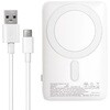 MB-SS5000MGSWH 準固体モバイルバッテリー5000mAh マグセーフ、スタンド、インジケーター付  ホワイト MBSS5000MGSWH [USB Power Delivery対応] エアージェイ 05135011