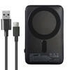 MB-SS5000MGSBK 準固体モバイルバッテリー5000mAh マグセーフ、スタンド、インジケーター付  ブラック MBSS5000MGSBK [USB Power Delivery対応] エアージェイ 05135020