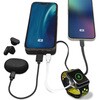 MB-SS10000MGSBK 準固体モバイルバッテリー10000mAh マグセーフ、スタンド、インジケーター付  ブラック MBSS10000MGSBK [USB Power Delivery対応] エアージェイ 05135178