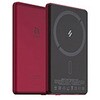 APBADGVC5RD Magsafe対応ワイヤレス充電 5000mAh 超薄型 モバイルバッテリー 付属ケーブル長: 20 cm レッド APBADGVC5RD ADAM elements 05328807
