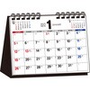 【T6】 2025年 シンプル卓上カレンダー[B6ヨコ] 永岡書店