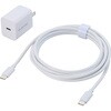 Type-C充電器 PD 20W 1ポート ケーブル付属 2.5m 【iPhone iPad Android スマホ タブレット 各種対応】 エレコム